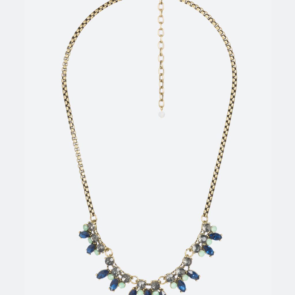 Nwt Bay To Baubles Farrah Dainty Crystal Collar Necklace